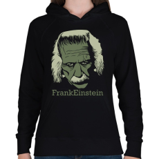 PRINTFASHION FrankEinstein - Női kapucnis pulóver - Fekete