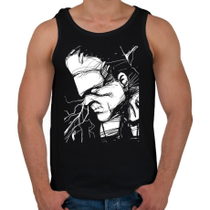 PRINTFASHION Frankenstein - Férfi atléta - Fekete