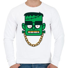 PRINTFASHION Frankenstein - Férfi pulóver - Fehér