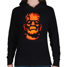 PRINTFASHION frankenstein - Női kapucnis pulóver - Fekete