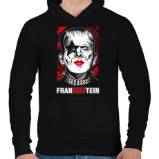 PRINTFASHION franKISStein - Férfi kapucnis pulóver - Fekete