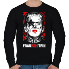 PRINTFASHION franKISStein - Férfi pulóver - Fekete férfi pulóver, kardigán