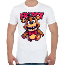 PRINTFASHION Freddy Fazbear - Férfi póló - Fehér férfi póló