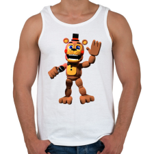 PRINTFASHION Freddy - Fazbear & Friends FNAF - Férfi atléta - Fehér atléta, trikó
