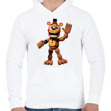 PRINTFASHION Freddy - Fazbear & Friends FNAF - Férfi kapucnis pulóver - Fehér férfi pulóver, kardigán