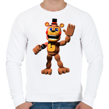 PRINTFASHION Freddy - Fazbear & Friends FNAF - Férfi pulóver - Fehér férfi pulóver, kardigán