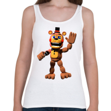 PRINTFASHION Freddy - Fazbear & Friends FNAF - Női atléta - Fehér női trikó