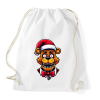 PRINTFASHION Freddy Fazbear Karácsonyi minta - Sportzsák, Tornazsák - Fehér