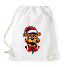 PRINTFASHION Freddy Fazbear Karácsonyi minta - Sportzsák, Tornazsák - Fehér tornazsák