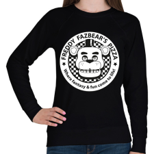PRINTFASHION Freddy Fazbear's Pizza - Női pulóver - Fekete női pulóver, kardigán