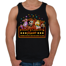 PRINTFASHION Freddy Fazbear's Pizzeria - Férfi atléta - Fekete