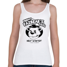PRINTFASHION Freddy Fazbears pizza - Női atléta - Fehér