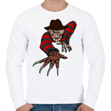 PRINTFASHION freddy - Férfi pulóver - Fehér