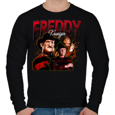 PRINTFASHION Freddy Kruger - Férfi pulóver - Fekete férfi pulóver, kardigán