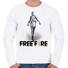 PRINTFASHION free fire a124 - Férfi pulóver - Fehér férfi pulóver, kardigán