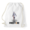 PRINTFASHION free fire a124 - Sportzsák, Tornazsák - Fehér
