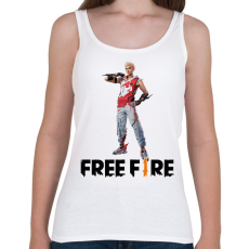 PRINTFASHION Free fire ignis - Női atléta - Fehér