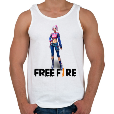 PRINTFASHION free fire iris - Férfi atléta - Fehér