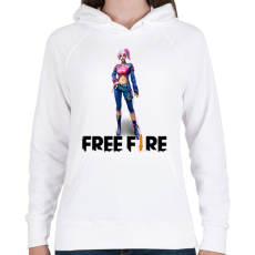 PRINTFASHION free fire iris - Női kapucnis pulóver - Fehér