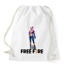 PRINTFASHION free fire iris - Sportzsák, Tornazsák - Fehér tornazsák