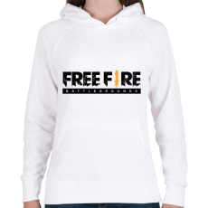 PRINTFASHION Free Fire - Női kapucnis pulóver - Fehér