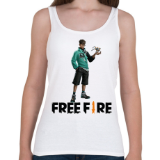 PRINTFASHION Free fire ryden - Női atléta - Fehér