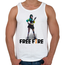 PRINTFASHION free fire steffie - Férfi atléta - Fehér atléta, trikó