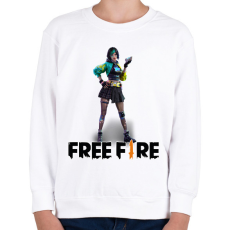 PRINTFASHION free fire steffie - Gyerek pulóver - Fehér