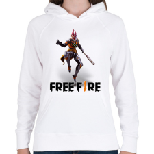 PRINTFASHION free fire wukong - Női kapucnis pulóver - Fehér női pulóver, kardigán