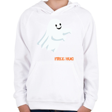 PRINTFASHION Free hug... - Gyerek kapucnis pulóver - Fehér gyerek pulóver, kardigán