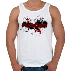 PRINTFASHION freedom - Férfi atléta - Fehér