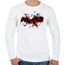 PRINTFASHION freedom - Férfi hosszú ujjú póló - Fehér