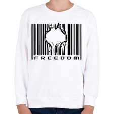 PRINTFASHION Freedom - Gyerek pulóver - Fehér gyerek pulóver, kardigán