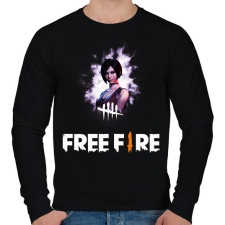 PRINTFASHION freefire2 - Férfi pulóver - Fekete férfi pulóver, kardigán