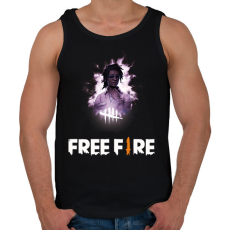PRINTFASHION freefire3 - Férfi atléta - Fekete