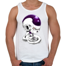 PRINTFASHION Freeza - Férfi atléta - Fehér