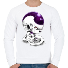 PRINTFASHION Freeza - Férfi pulóver - Fehér