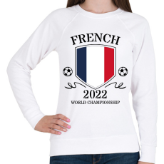 PRINTFASHION French 2022 - Női pulóver - Fehér