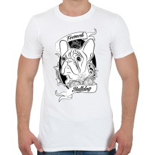 PRINTFASHION french bulldog - Férfi póló - Fehér férfi póló