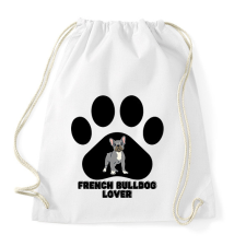 PRINTFASHION French Bulldog Lover - Sportzsák, Tornazsák - Fehér tornazsák