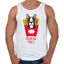 PRINTFASHION Frenchie Fries  - Férfi atléta - Fehér atléta, trikó