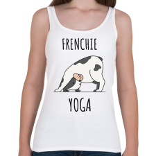 PRINTFASHION FRENCHIE YOGA - Női atléta - Fehér női trikó