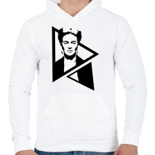 PRINTFASHION Frida Kahlo - Férfi kapucnis pulóver - Fehér férfi pulóver, kardigán