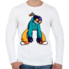 PRINTFASHION Friday Night Funkin' - Whitty - Férfi hosszú ujjú póló - Fehér férfi póló