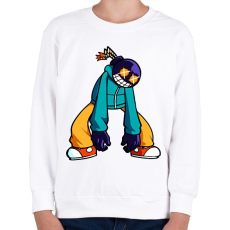 PRINTFASHION Friday Night Funkin' - Whitty - Gyerek pulóver - Fehér