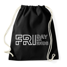 PRINTFASHION Friday with Friends - white - Sportzsák, Tornazsák - Fekete tornazsák