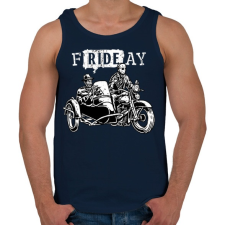 PRINTFASHION fRIDEay  - Férfi atléta - Sötétkék atléta, trikó