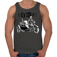 PRINTFASHION fRIDEay - Férfi atléta - Sötétszürke atléta, trikó
