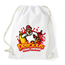PRINTFASHION Fried Chicken - Sportzsák, Tornazsák - Fehér tornazsák