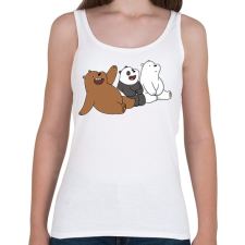 PRINTFASHION Friend Bears 2 - Női atléta - Fehér női trikó